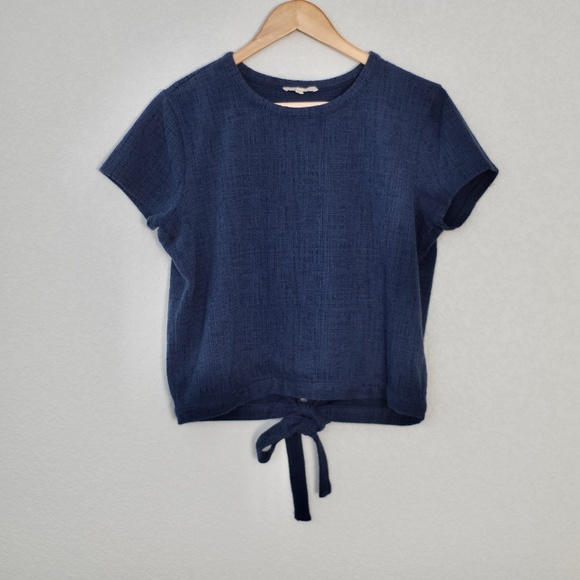 Madewell Bundle of 3 Blue, White and Black Wrapped Tops M - Picture 6 of 16